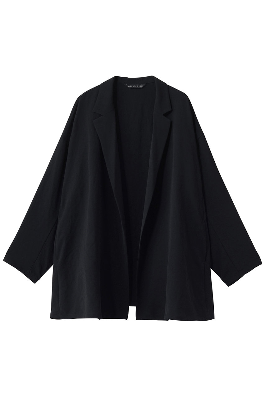 ミズイロインド/mizuiro indのtailored shirt JK ジャケット(black/1-230170)