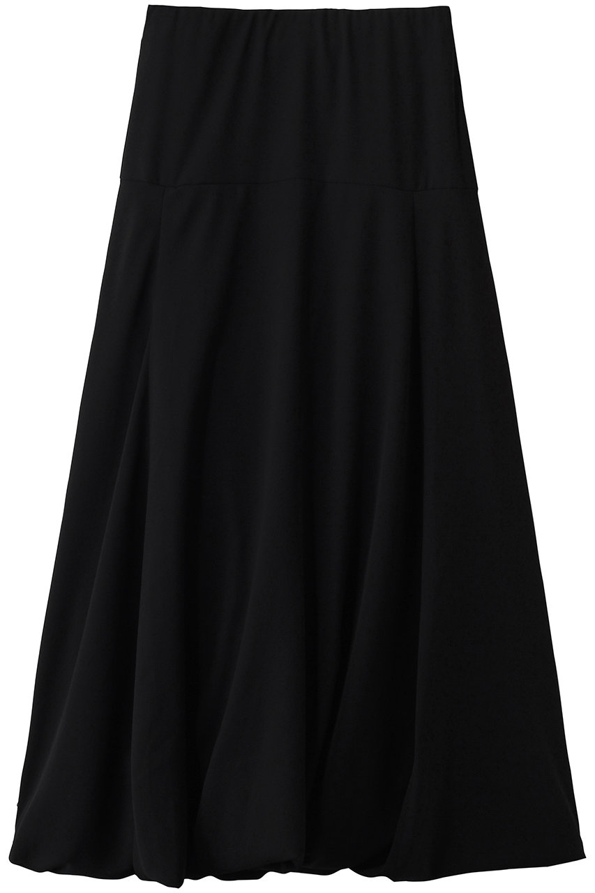 ミズイロインド/mizuiro indのgeorgette balloon long SK スカート(black/1-260105)