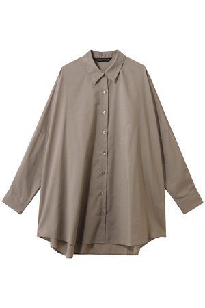 ミズイロインド/mizuiro indのT/C sheer wide shirt シャツ(110400/110403)