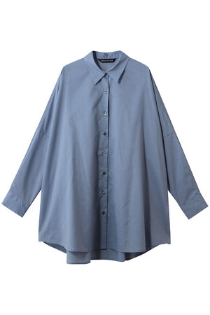 ミズイロインド/mizuiro indのT/C sheer wide shirt シャツ(110400/110403)
