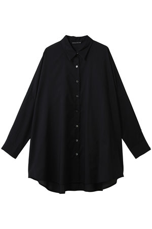 ミズイロインド/mizuiro indのT/C sheer wide shirt シャツ(110400/110403)