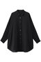 T/C sheer wide shirt シャツ ミズイロインド/mizuiro ind black