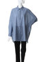 T/C sheer wide shirt シャツ ミズイロインド/mizuiro ind