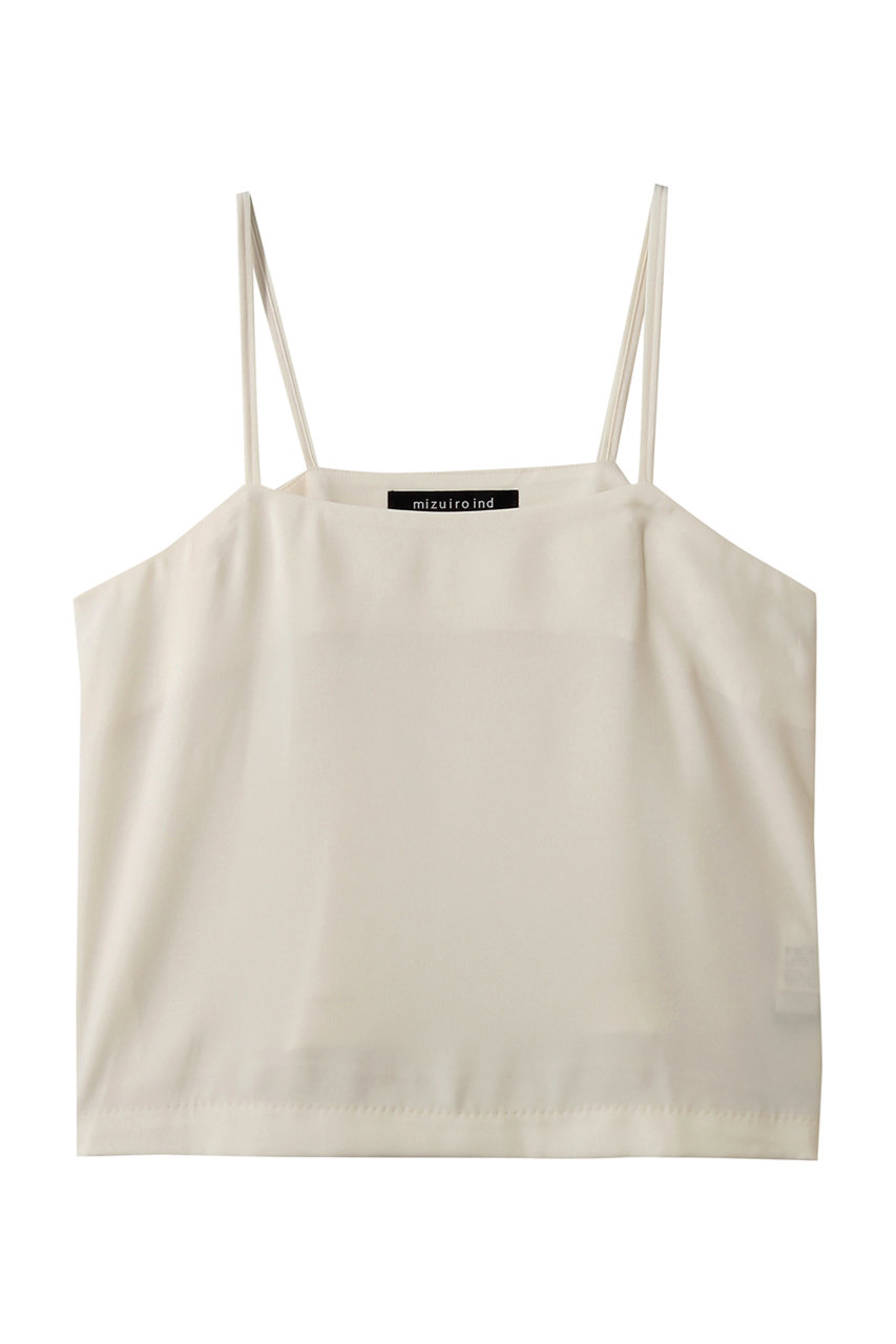 ミズイロインド/mizuiro indのgeorgette camisole キャミソール(ivory/1-230166)