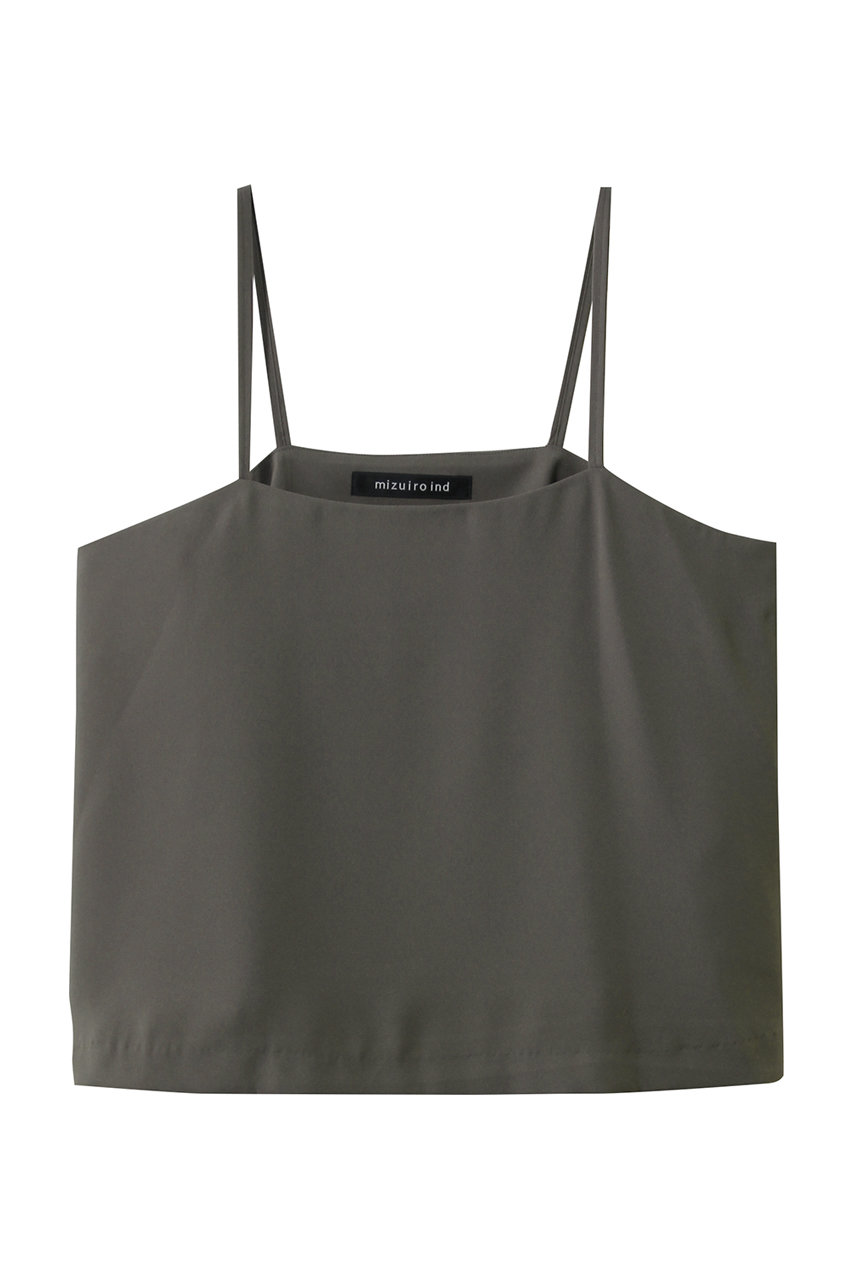 ミズイロインド/mizuiro indのgeorgette camisole キャミソール(gray/1-230166)