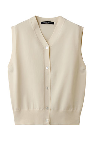 ミズイロインド/mizuiro indのV neck vest ベスト(110300/110301)