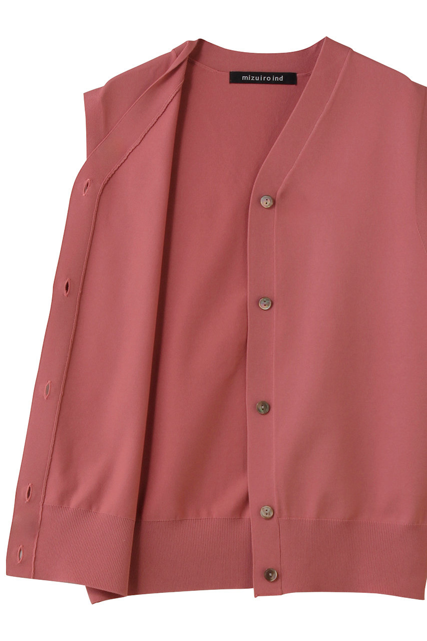mizuiro ind(ミズイロインド)｜V neck vest ベスト/ivory の通販