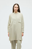 T/R  band collar long shirt シャツ