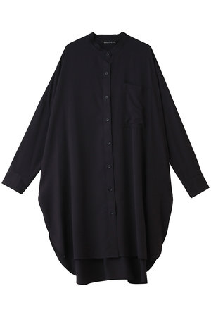 ミズイロインド/mizuiro indのT/R  band collar long shirt シャツ(110400/110403)