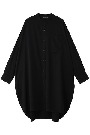 ミズイロインド/mizuiro indのT/R  band collar long shirt シャツ(110400/110403)