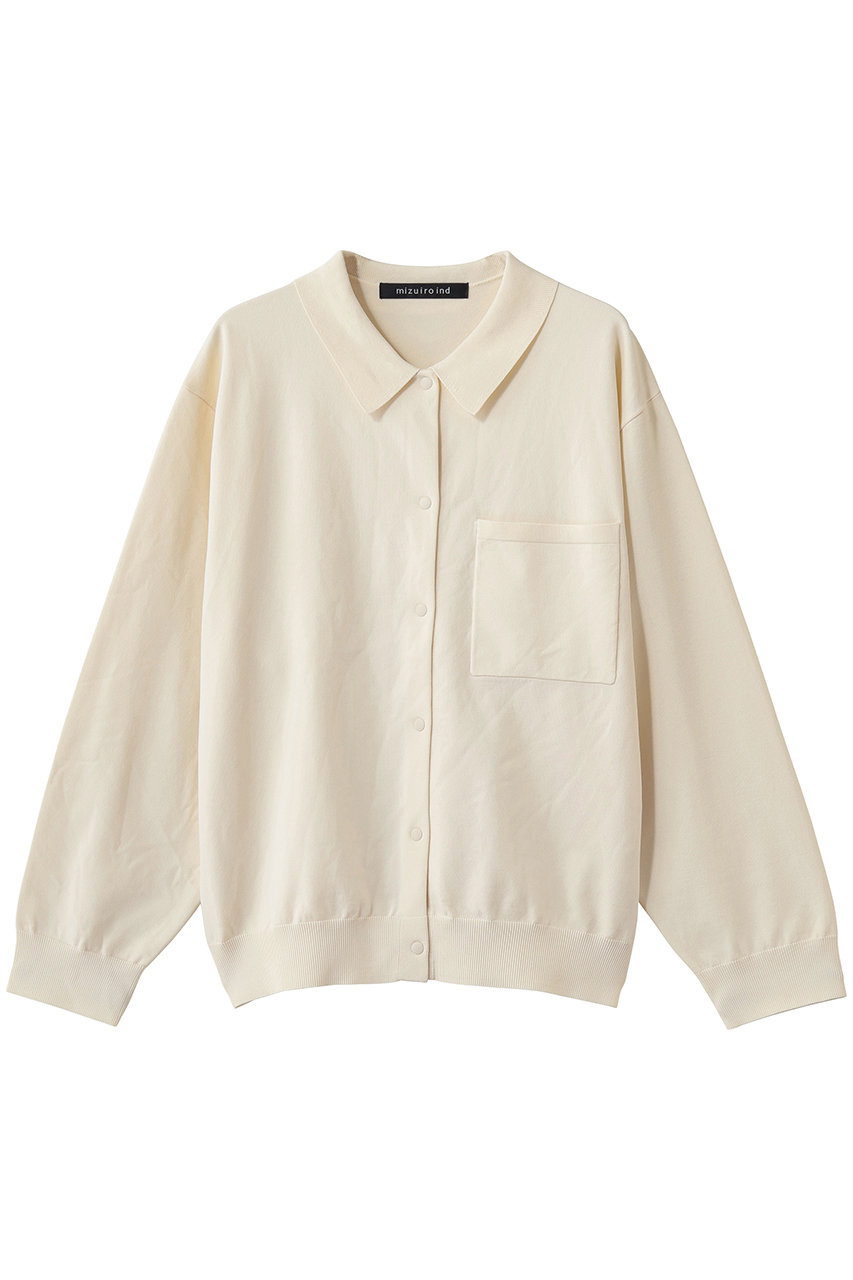 ミズイロインド/mizuiro indのshirt C/D カーディガン(ivory/1-220066)