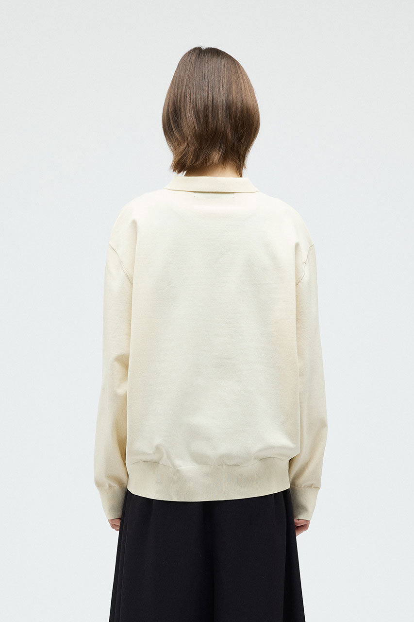 mizuiro ind(ミズイロインド)｜shirt C/D カーディガン/ivory の通販
