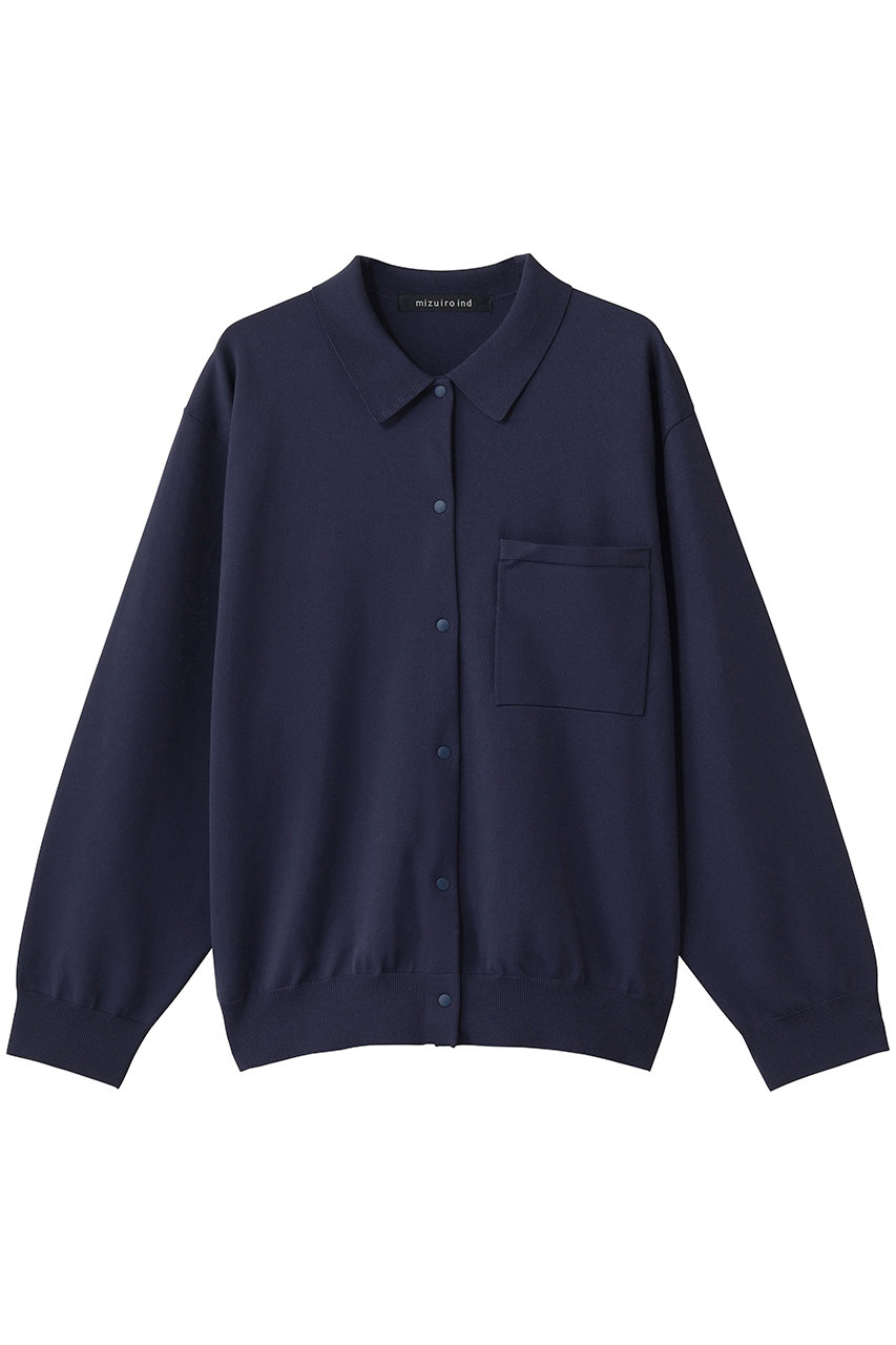 ミズイロインド/mizuiro indのshirt C/D カーディガン(navy/1-220066)