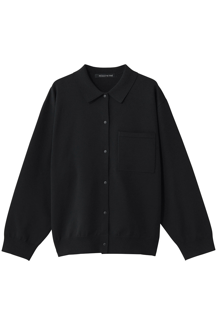 ミズイロインド/mizuiro indのshirt C/D カーディガン(black/1-220066)