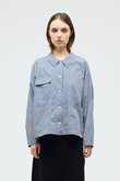 stripe coverall カバーオール