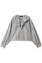 check frill gather collar shirt シャツ ミズイロインド/mizuiro ind gray