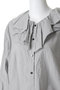 check frill gather collar shirt シャツ ミズイロインド/mizuiro ind