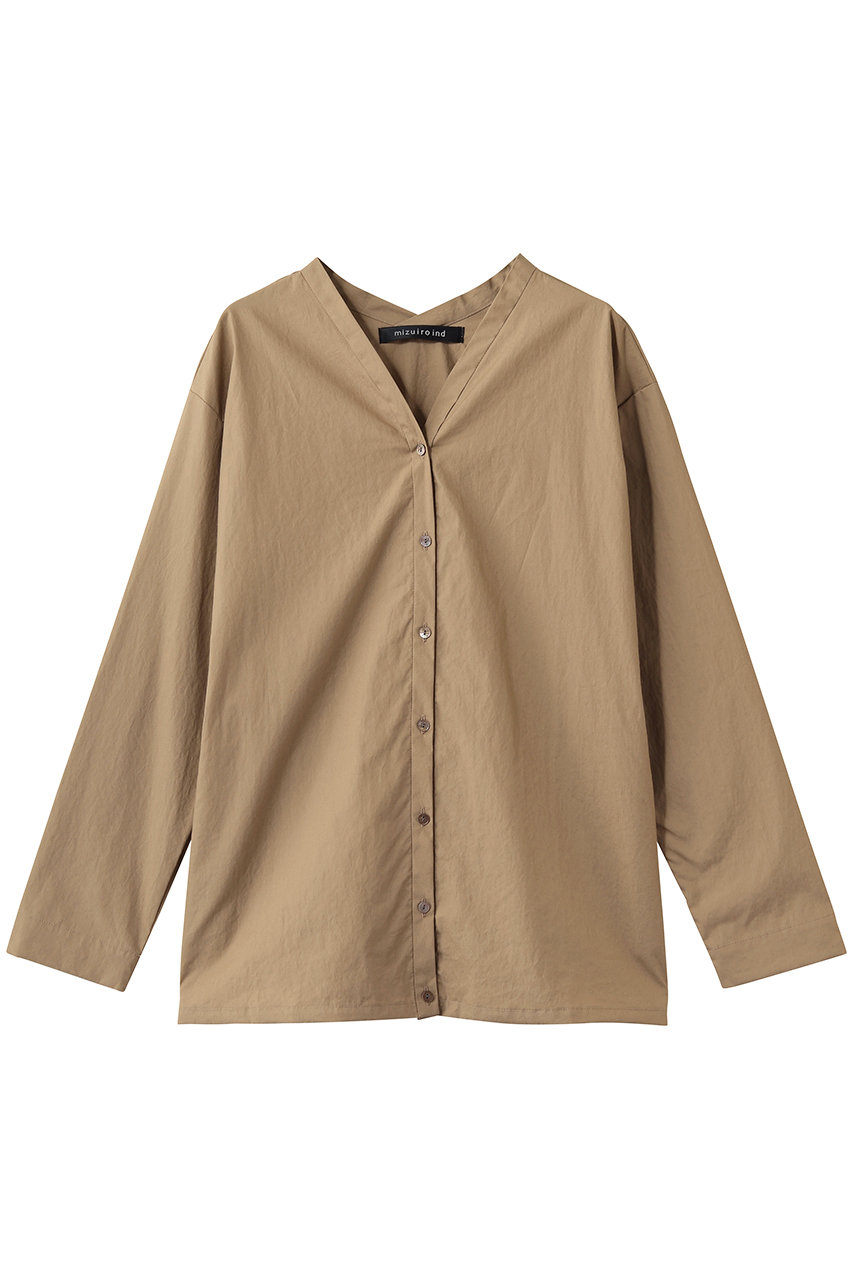 ミズイロインド/mizuiro indのshirt C/D カーディガン(beige/1-230167)