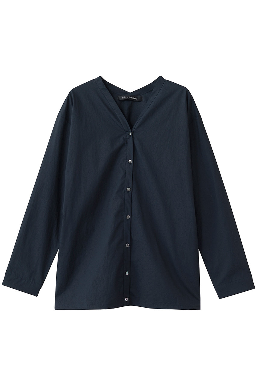 ミズイロインド/mizuiro indのshirt C/D カーディガン(navy/1-230167)