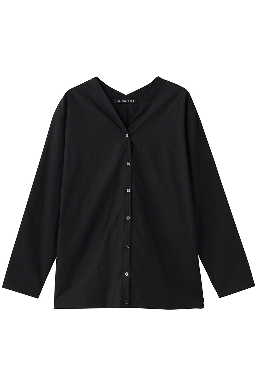 ミズイロインド/mizuiro indのshirt C/D カーディガン(black/1-230167)