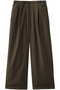 two tuck slacks パンツ ミズイロインド/mizuiro ind d.brown