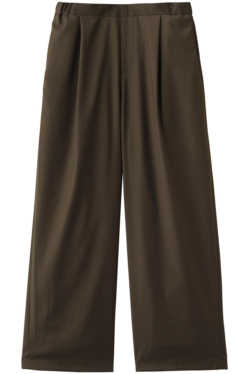 ミズイロインド/mizuiro indのtwo tuck slacks パンツ(d.brown/1-260100)