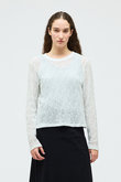 lace crew neck T shirt シャツ