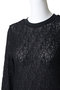 lace crew neck T shirt シャツ ミズイロインド/mizuiro ind