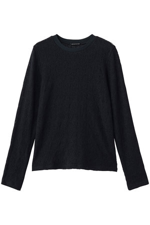 ミズイロインド/mizuiro indのlace crew neck T shirt シャツ(110100/110103)