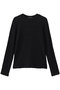 lace crew neck T shirt シャツ ミズイロインド/mizuiro ind black