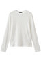lace crew neck T shirt シャツ ミズイロインド/mizuiro ind off white