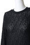 lace crew neck T shirt シャツ ミズイロインド/mizuiro ind