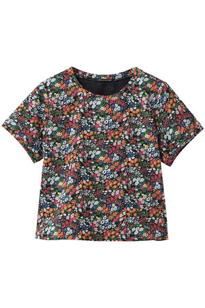 ミズイロインド/mizuiro indのflower print T shirt シャツ(110100/110102)