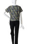flower print T shirt シャツ ミズイロインド/mizuiro ind