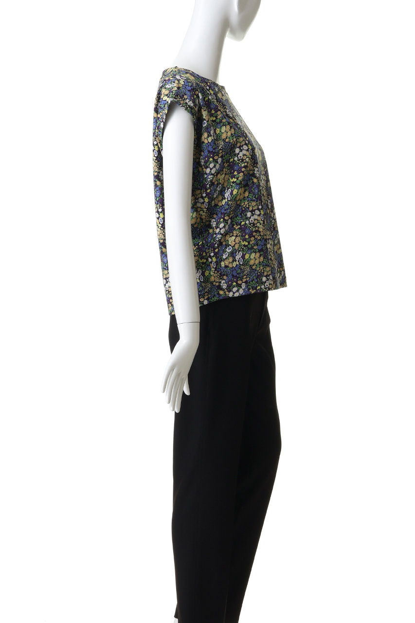 mizuiro ind(ミズイロインド)｜flower print french slv P/O プル