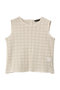 lace crew neck vest ベスト ミズイロインド/mizuiro ind ivory