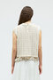 lace crew neck vest ベスト ミズイロインド/mizuiro ind