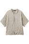 washer half slv shirt シャツ ミズイロインド/mizuiro ind s.beige