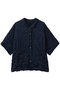 washer half slv shirt シャツ ミズイロインド/mizuiro ind navy