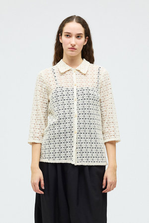ミズイロインド/mizuiro indのlace  shirt シャツ(110400/110403)