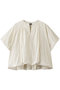 ballon no collar shirt シャツ ミズイロインド/mizuiro ind ivory