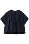 ballon no collar shirt シャツ ミズイロインド/mizuiro ind navy