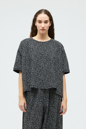 ミズイロインド/mizuiro indのprint wide P/O プルオーバー(110400/110402)