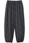 print drawstring hem PT パンツ ミズイロインド/mizuiro ind black