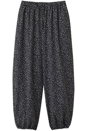 ミズイロインド/mizuiro indのprint drawstring hem PT パンツ(110600/110601)
