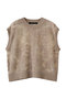 mesh embroidery short vest ベスト ミズイロインド/mizuiro ind beige
