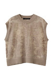 mesh embroidery short vest ベスト