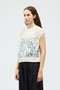 mesh embroidery short vest ベスト ミズイロインド/mizuiro ind