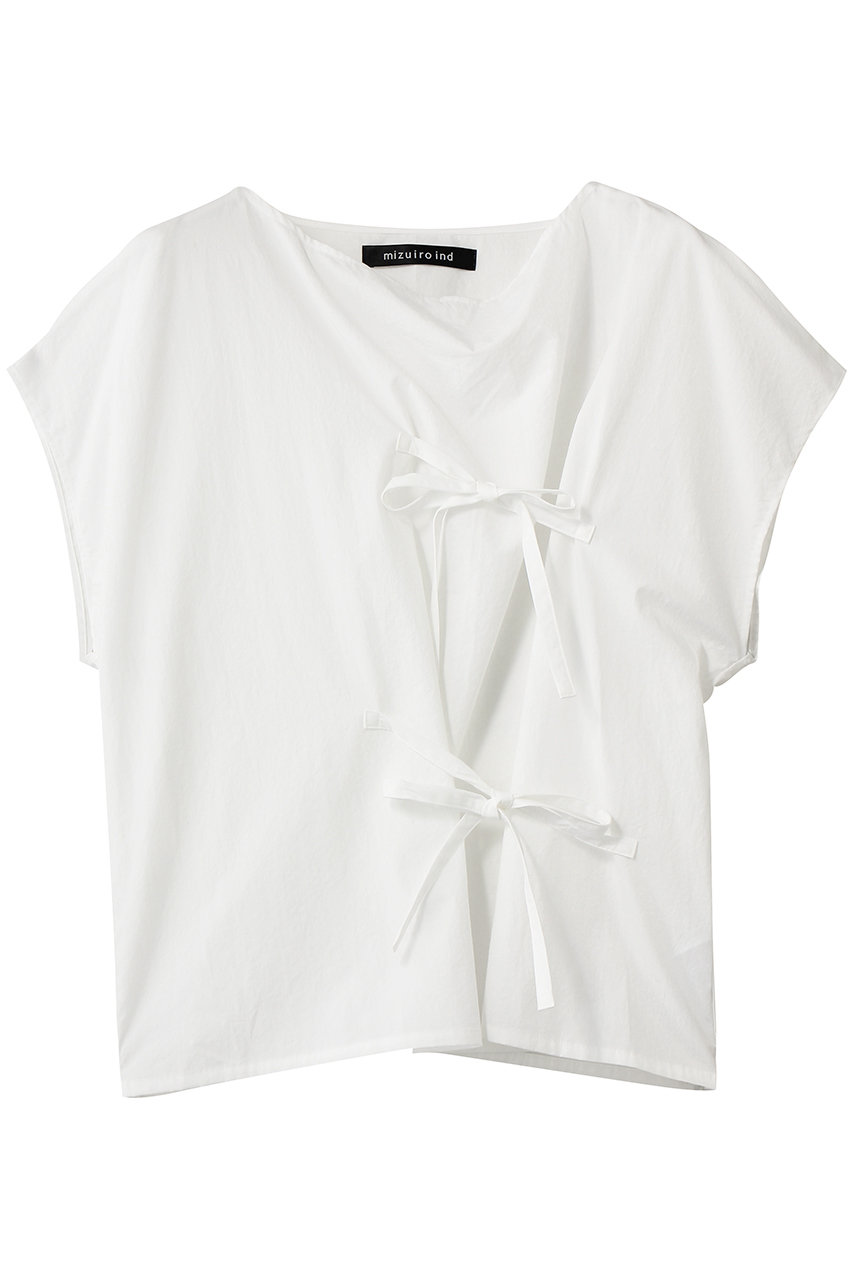 ミズイロインド/mizuiro indのribbon  P/O プルオーバー(off white/1-230154)