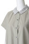washer collar wide shirt シャツ ミズイロインド/mizuiro ind
